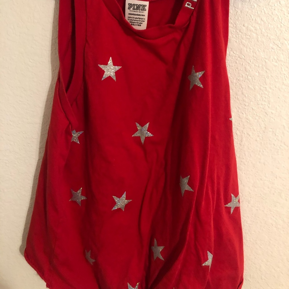 Red and silver tank size x-small from PINK